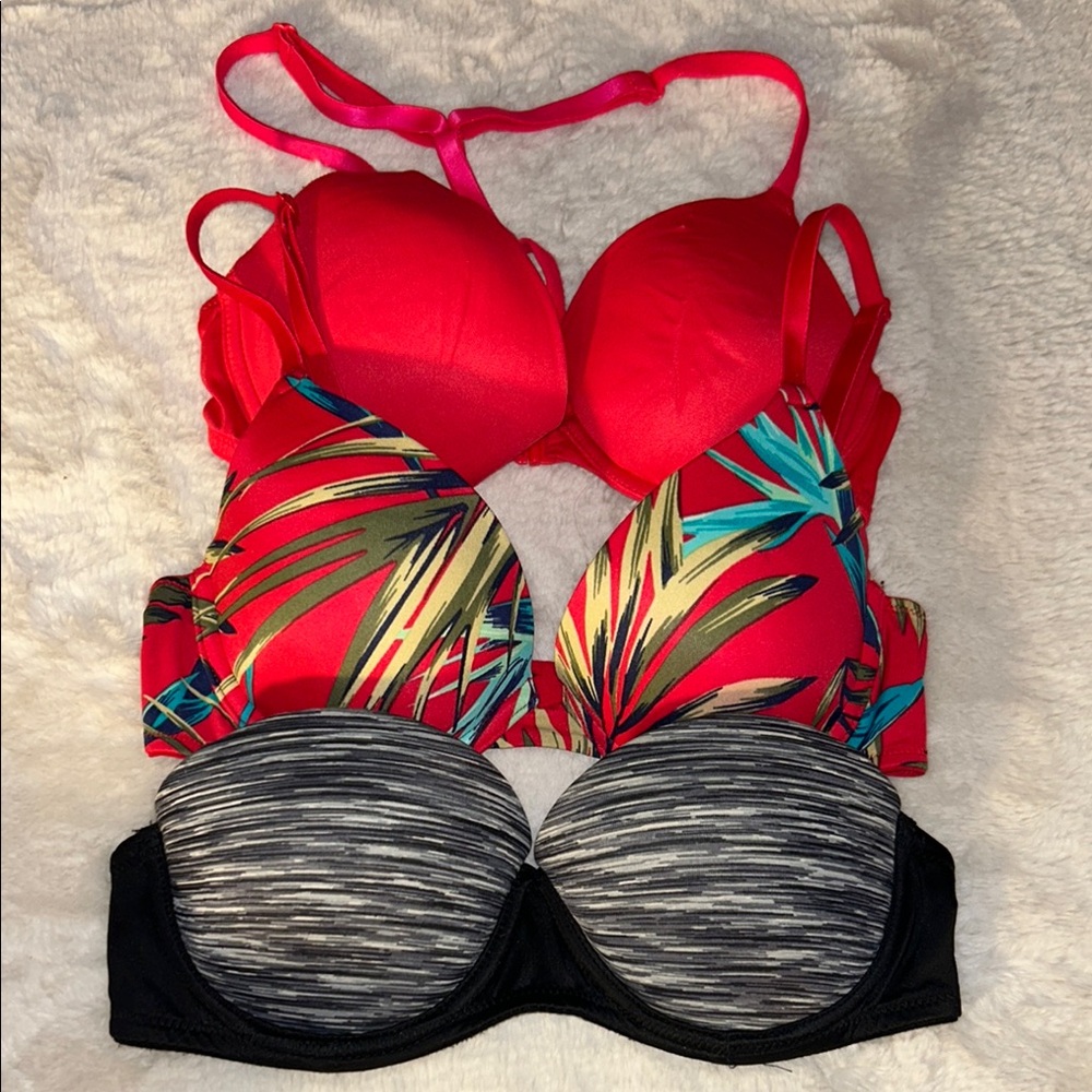 32B Victoria’s Secret PINK padded push-up bra set